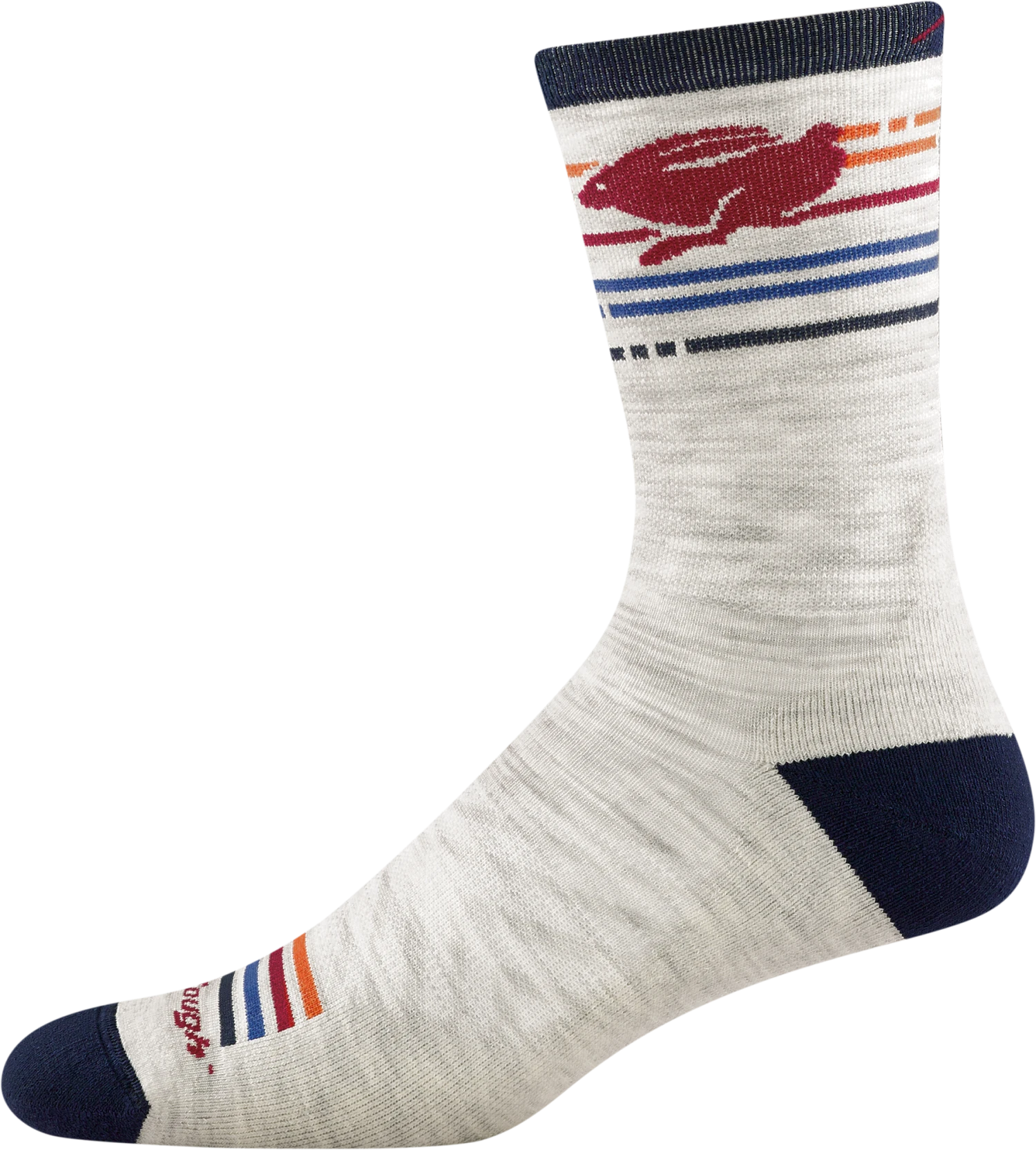 Darn Tough Men's Pacer Micro Crew Ultra-Light Cushion Running Sock - Ash (1041-ASH) 2 Darn Tough Men's Pacer Micro Crew Ultra-Light Cushion Running Sock - Ash (1041-ASH) - Image 2