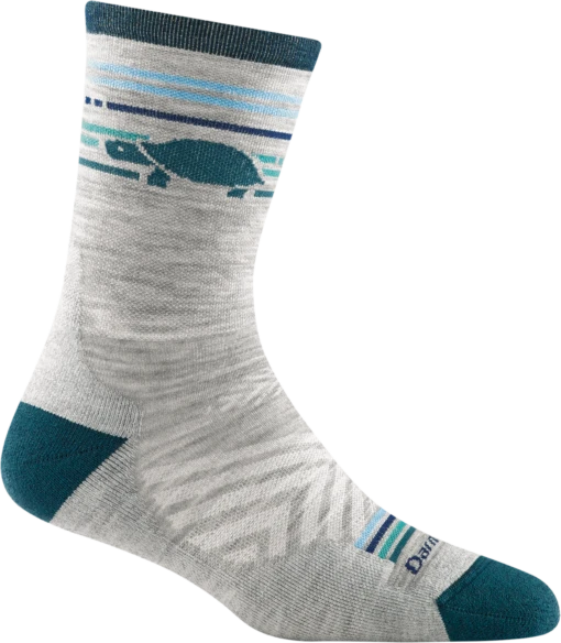 Darn Tough Women's Pacer Micro Crew Ultra-Light Cushion Running Sock - Gray (1050-GRAY)
