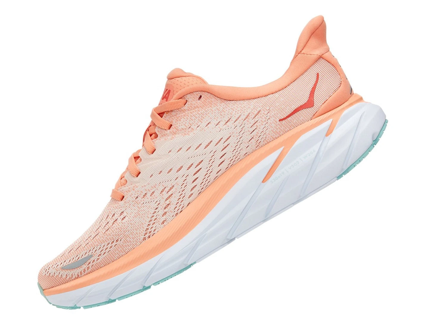 HOKA Women's Clifton 8 - Cantaloupe/Silver Peony (1119394-CSPY) 4 HOKA Women's Clifton 8 - Cantaloupe/Silver Peony (1119394-CSPY) - Image 4