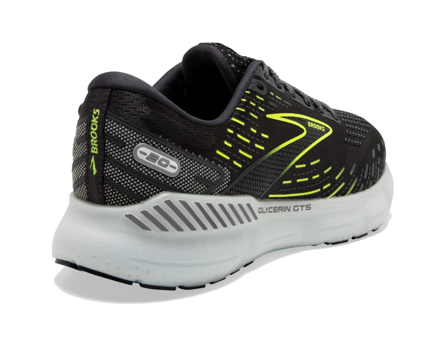 Brooks Women's Glycerin GTS 20 - Ebony/White/Nightlife (1203701B047) 3 Brooks Women's Glycerin GTS 20 - Ebony/White/Nightlife (1203701B047) - Image 3