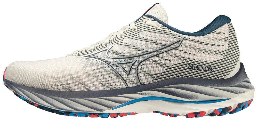Mizuno Women's Wave Rider 26 - Snow White/Silver (411377.0D73) 2 Mizuno Women's Wave Rider 26 - Snow White/Silver (411377.0D73) - Image 2