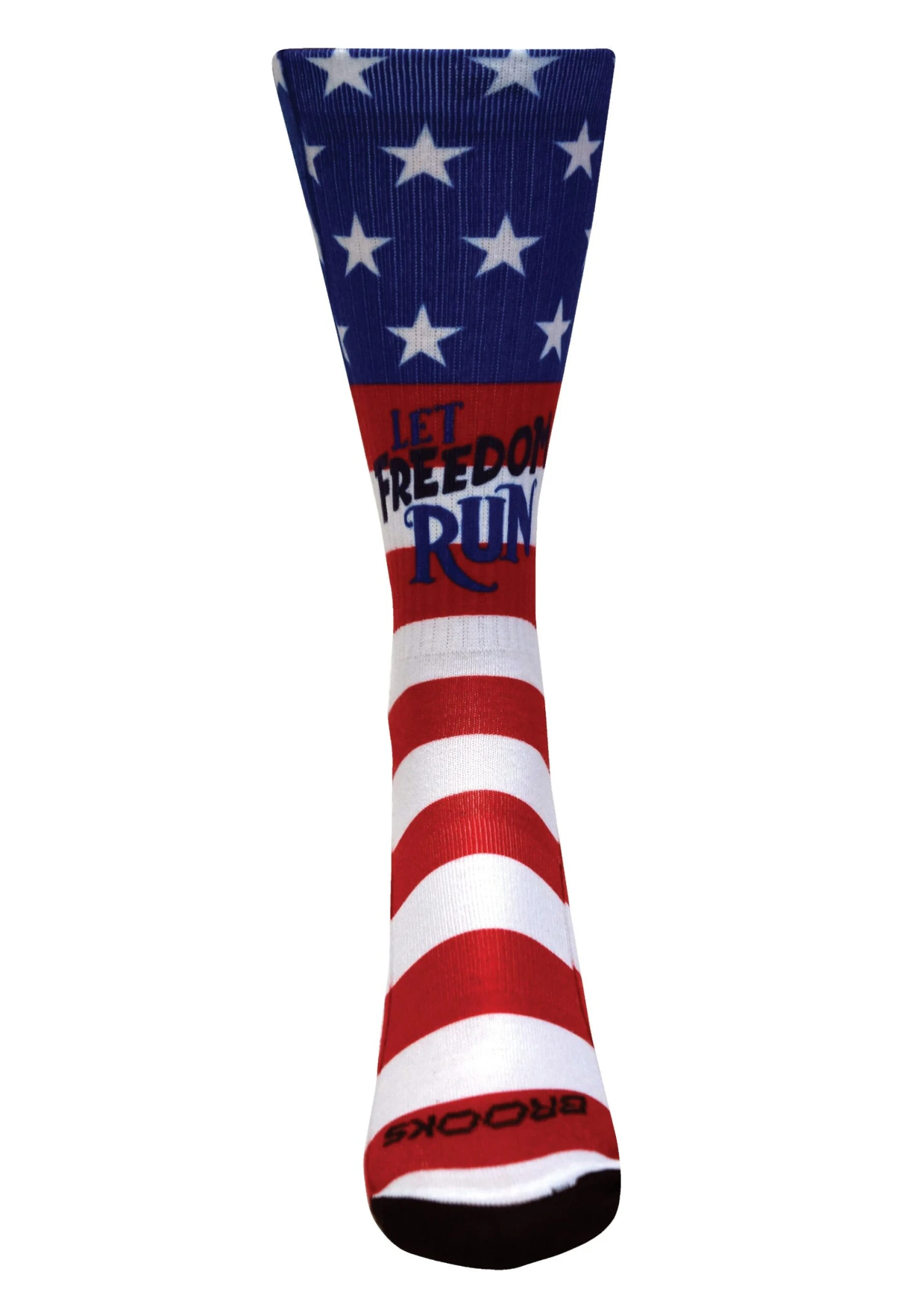 Brooks Pacesetter Freedom Run Crew Sock - Red/White/Blue (741496903) 2 Brooks Pacesetter Freedom Run Crew Sock - Red/White/Blue (741496903) - Image 2