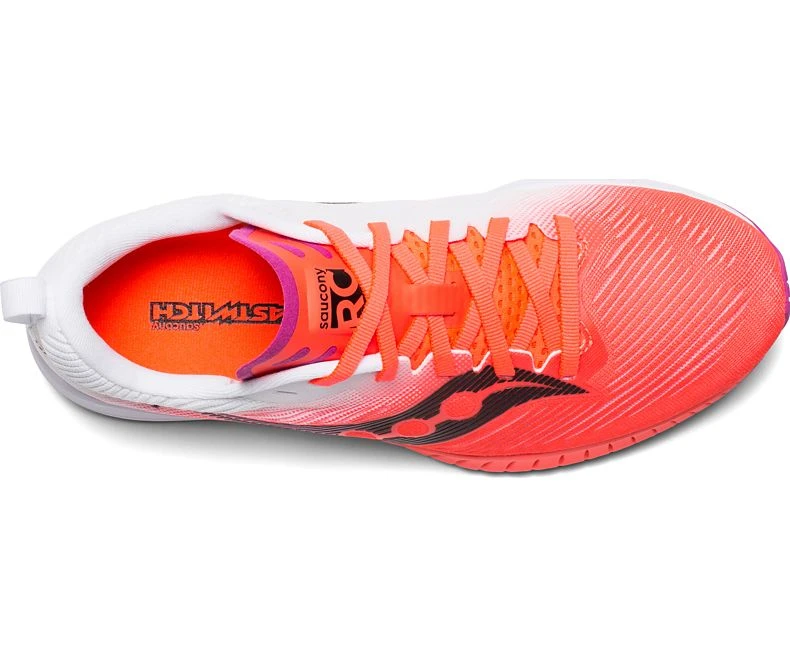 Saucony Women's Fastwitch 9 - ViziRED/White (S19053-1) 3 Saucony Women's Fastwitch 9 - ViziRED/White (S19053-1) - Image 3