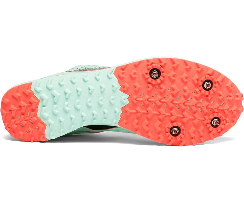Saucony Women's Kilkenny XC 8 Spike - Mint/ViZi Coral (S19068-1) 5 Saucony Women's Kilkenny XC 8 Spike - Mint/ViZi Coral (S19068-1) - Image 5