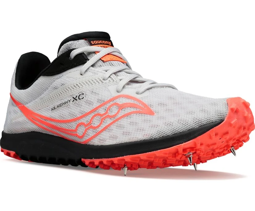Saucony Men's Kilkenny XC 9 Spike - Fog/Black/Vizi (S29080-85) 2 Saucony Men's Kilkenny XC 9 Spike - Fog/Black/Vizi (S29080-85) - Image 2