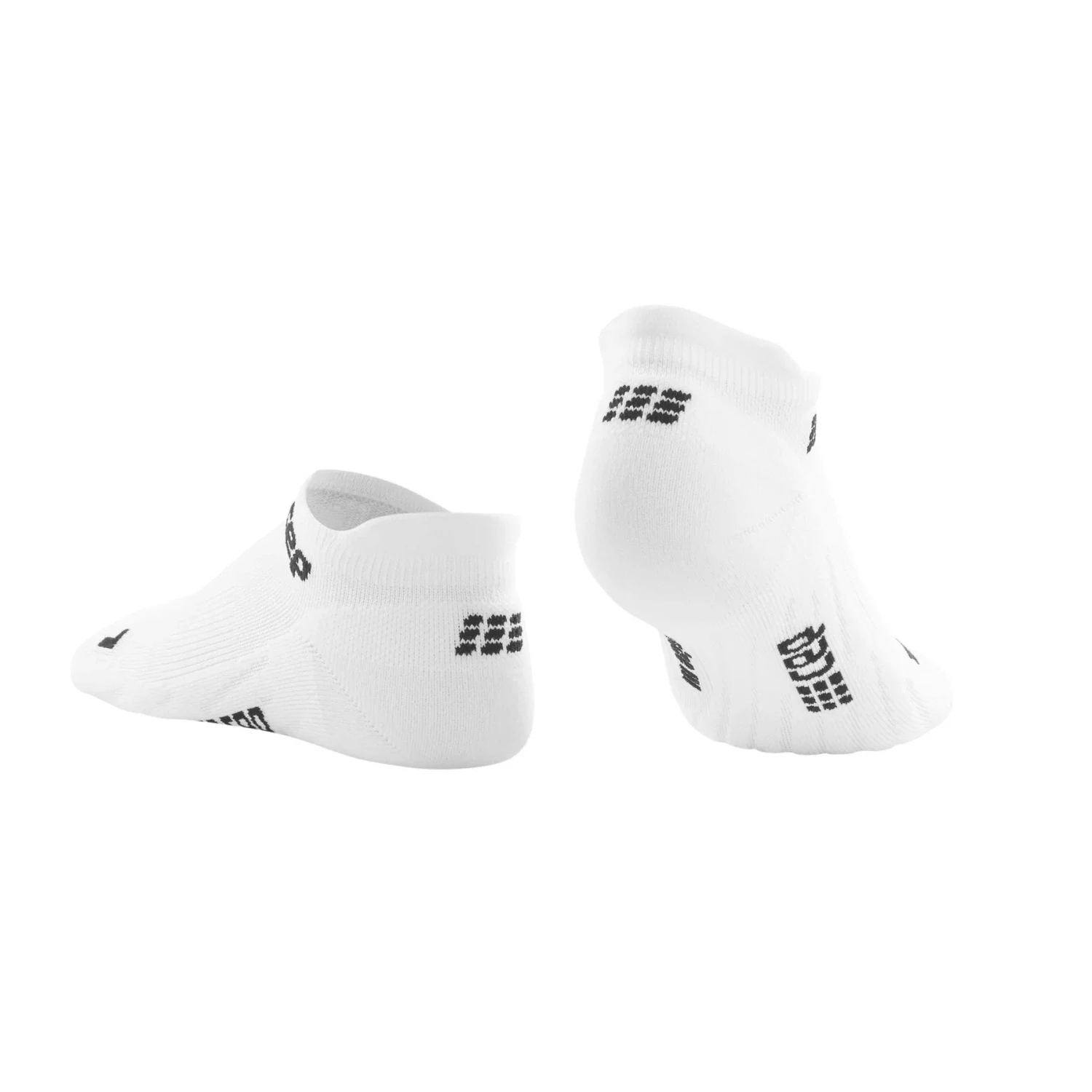 CEP Men's Compression No Show Socks 4.0 - White (WP36R) 2 CEP Men's Compression No Show Socks 4.0 - White (WP36R) - Image 2