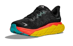 HOKA Men's Arahi 6 9 HOKA Men's Arahi 6 -Sneaker Store hoka mens arahi 6 running shoe black red yellow 1