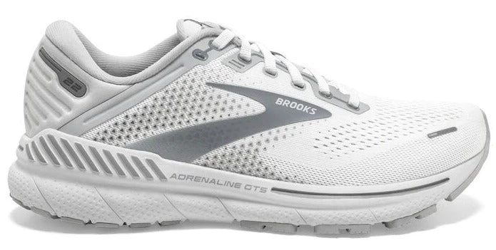 Brooks Women's Adrenaline GTS 22 - White/Oyster/Primer Grey (1203531B134) 1 Brooks Women's Adrenaline GTS 22 - White/Oyster/Primer Grey (1203531B134)